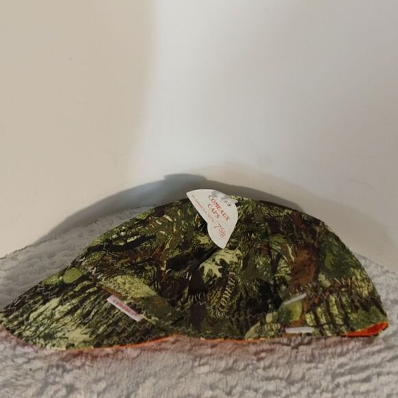 Comeaux Camo/Hunters Orange Reversible Welders Cap - Picture 7 of 7